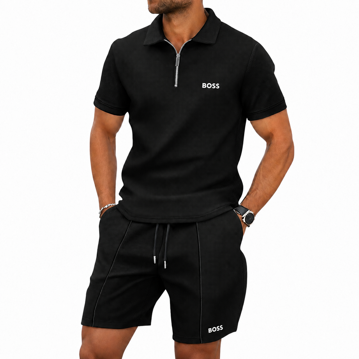 Sport Zip Polo Set (BUY 1, GET 1 FREE)
