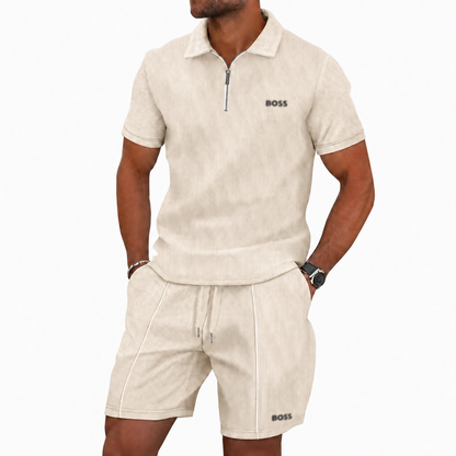 Sporty Zip Polo Set (BUY 1, GET 1 FREE) - Summer Promotion