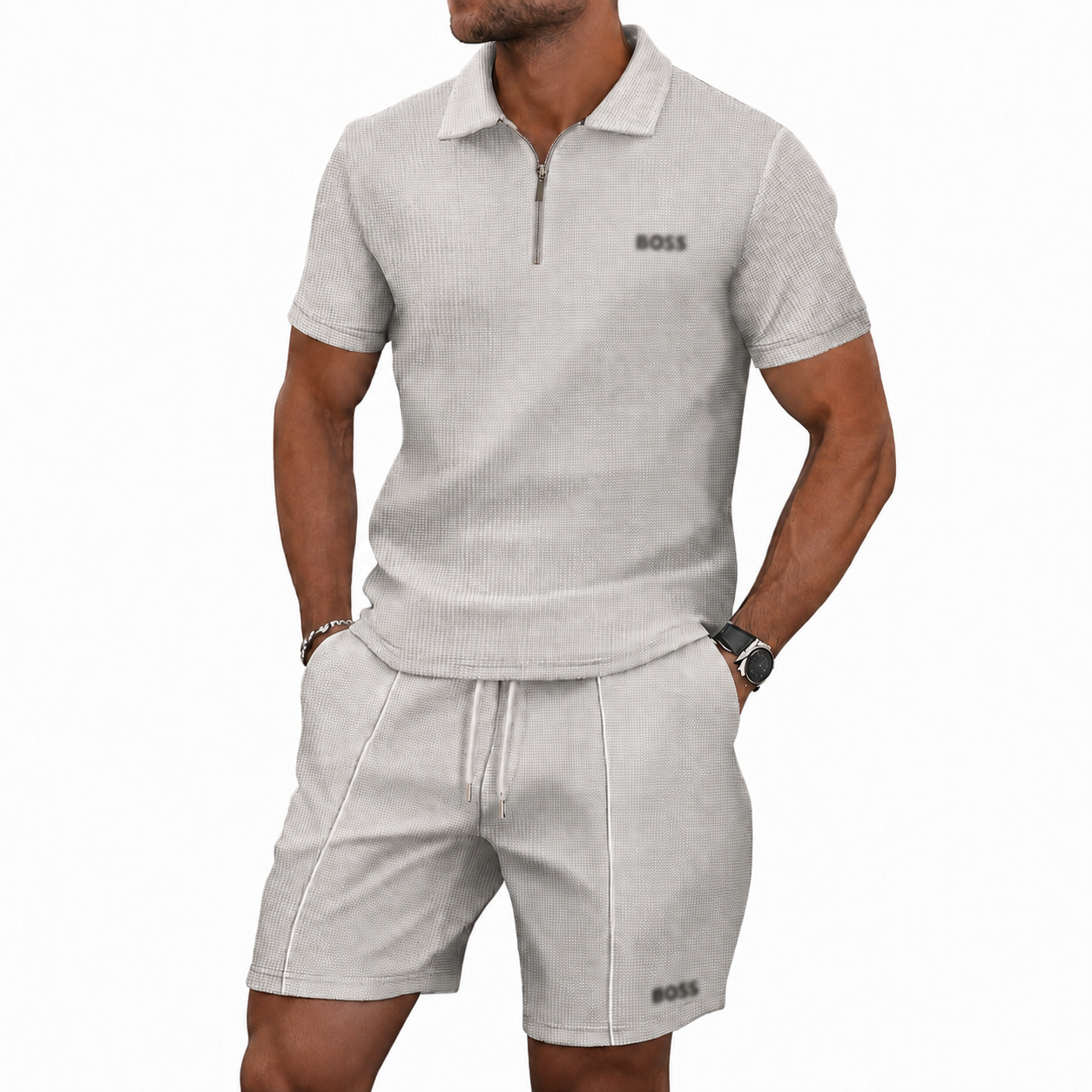 Sporty Zip Polo Set (BUY 1, GET 1 FREE) - Summer Promotion