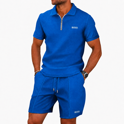 Sporty Zip Polo Set (BUY 1, GET 1 FREE) - Summer Promotion