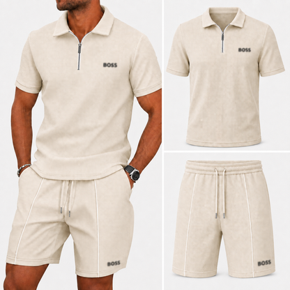 Sporty Zip Polo Set (BUY 1, GET 1 FREE) - Summer Promotion