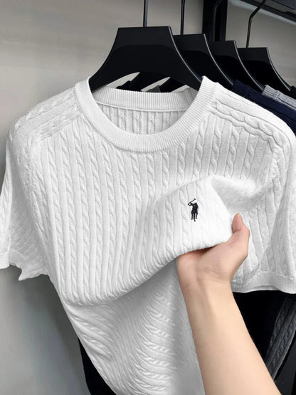 Fine Knit Shirt Short Sleeve