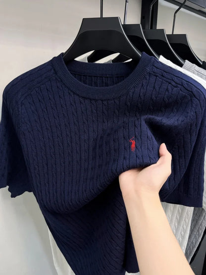 Fine Knit Shirt Short Sleeve
