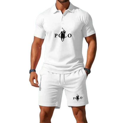 Half-Zip Polo Shirt Set
