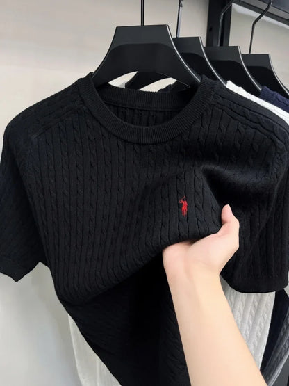 Fine Knit Shirt Short Sleeve