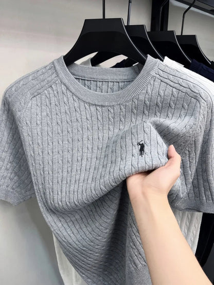 Fine Knit Shirt Short Sleeve