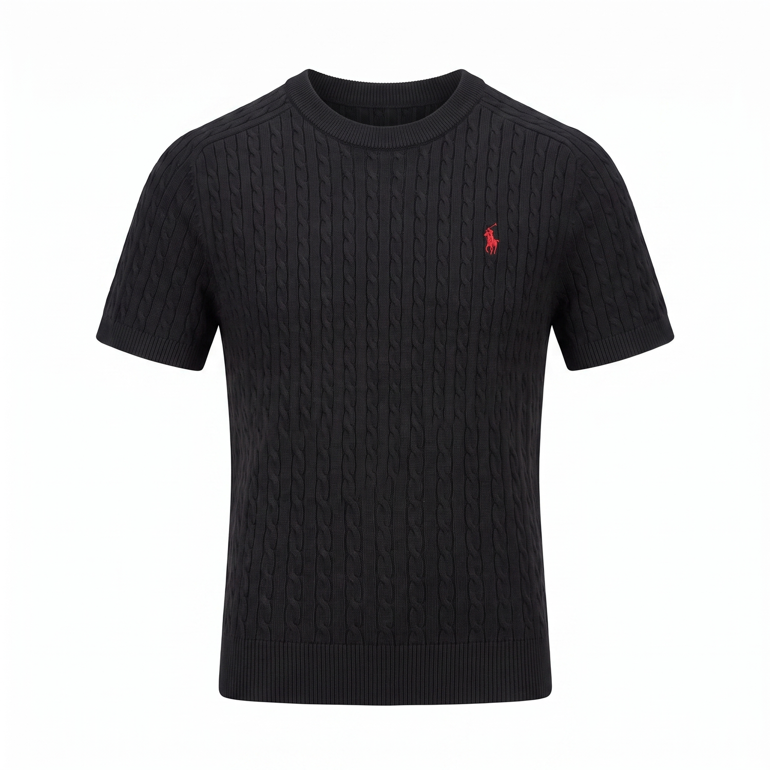 Feinstrick-Shirt Kurzarm