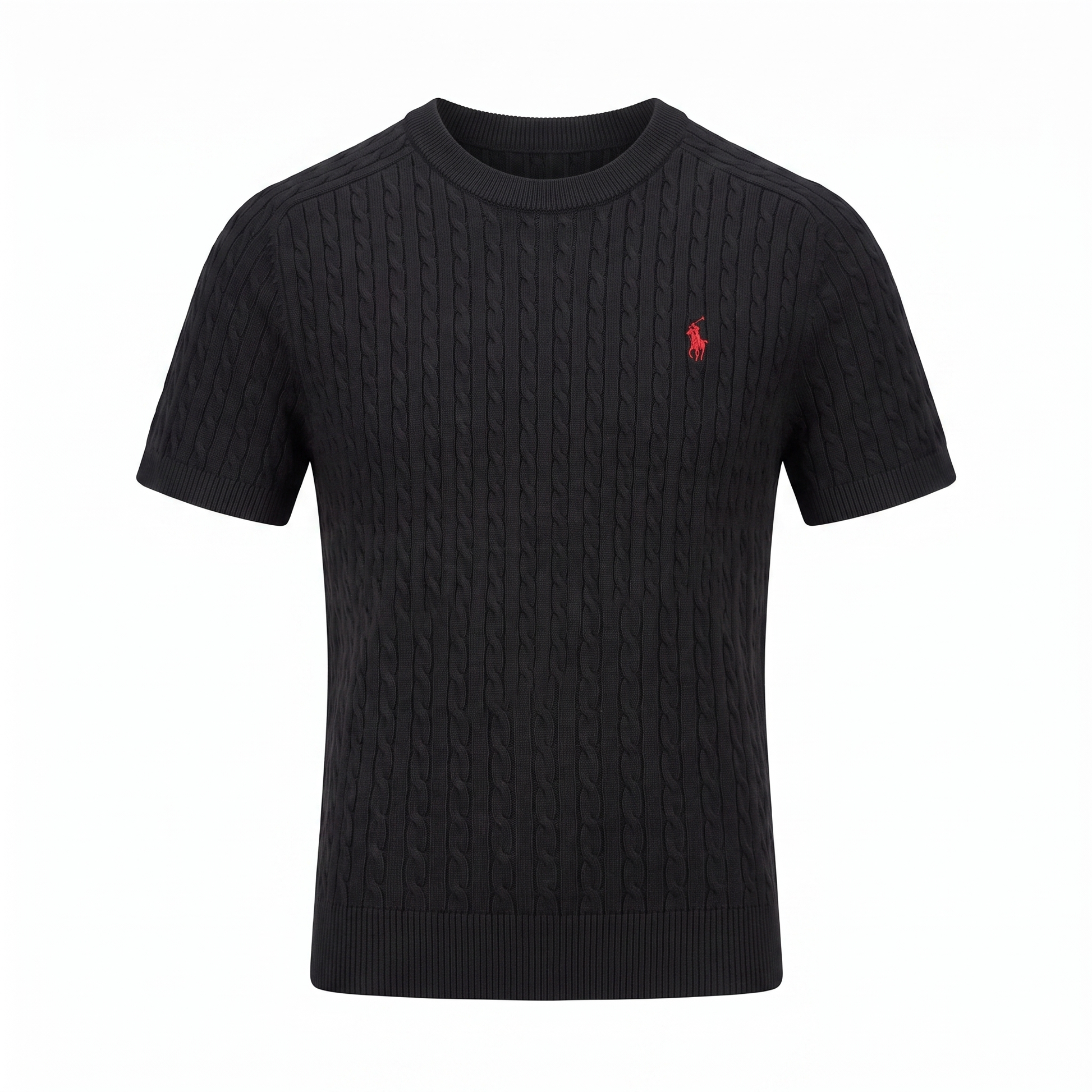 Feinstrick-Shirt Kurzarm