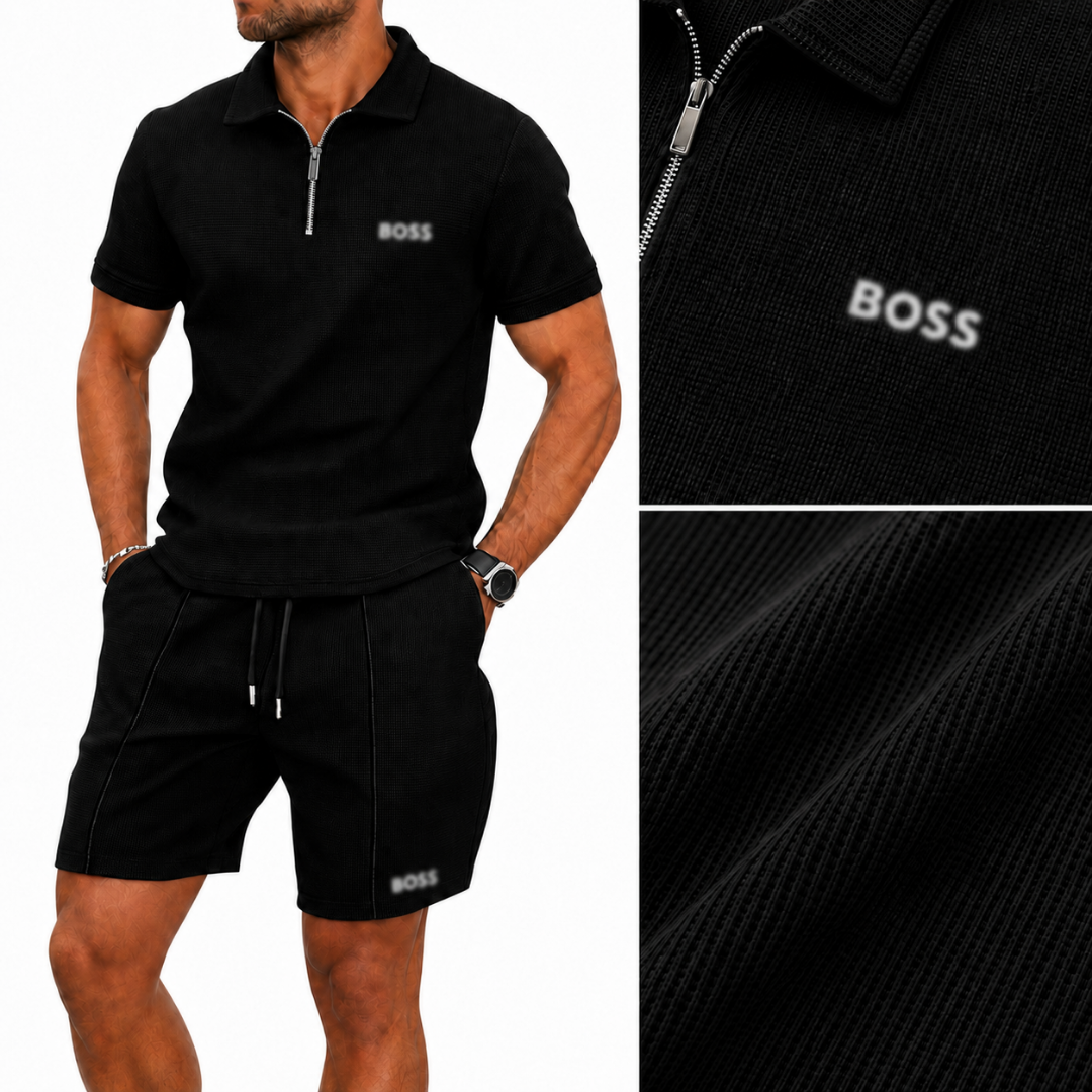 Sporty Zip Polo Set (BUY 1, GET 1 FREE) - Summer Promotion